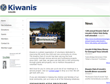 Tablet Screenshot of lincolnkiwanis.org